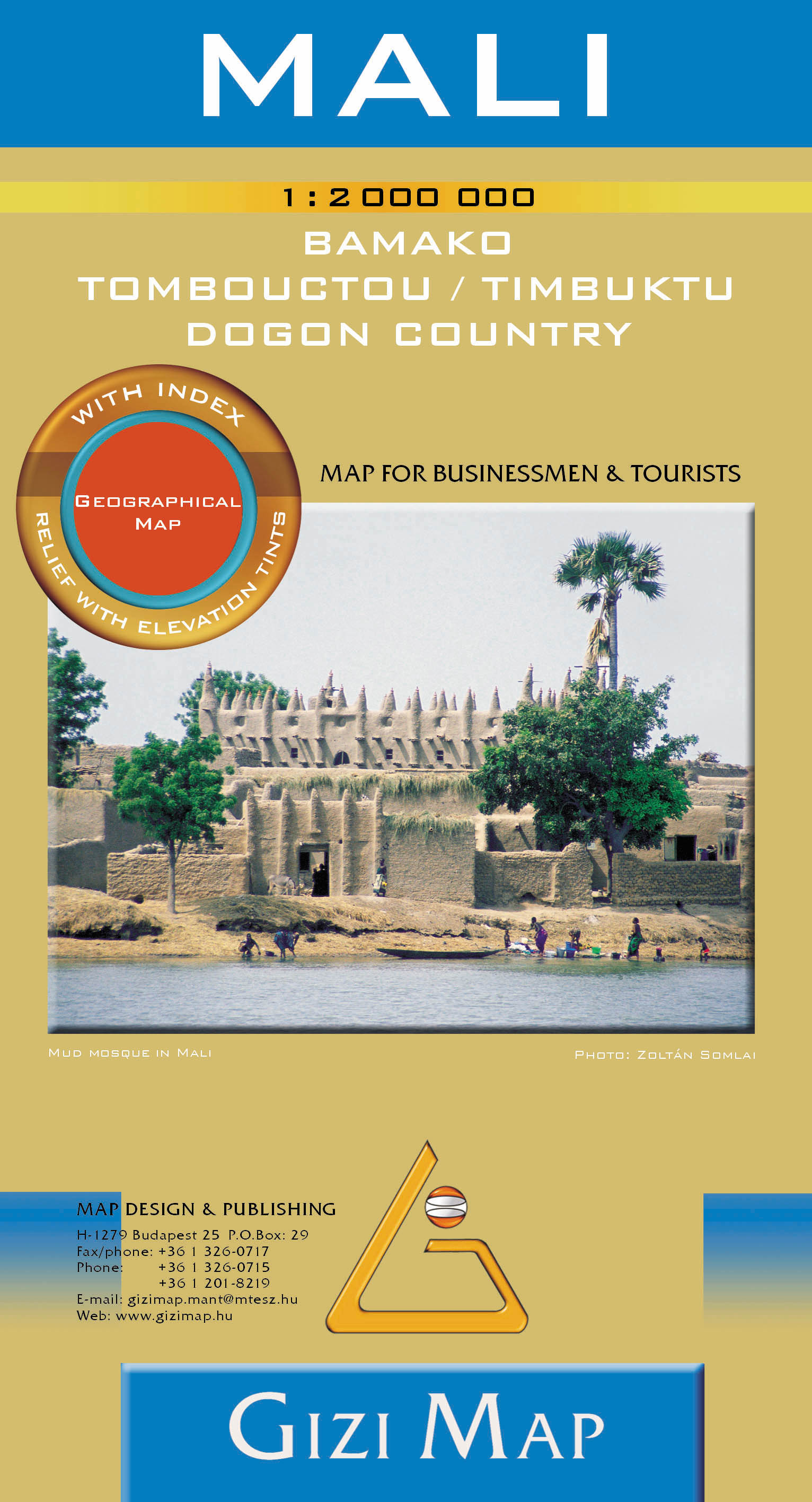 Inset maps: Bamako1:50.000, Central Bamako 1:12.000, Tombouctou (Timbuktu) 1:10.000 and Dogon country 1.1.500.000