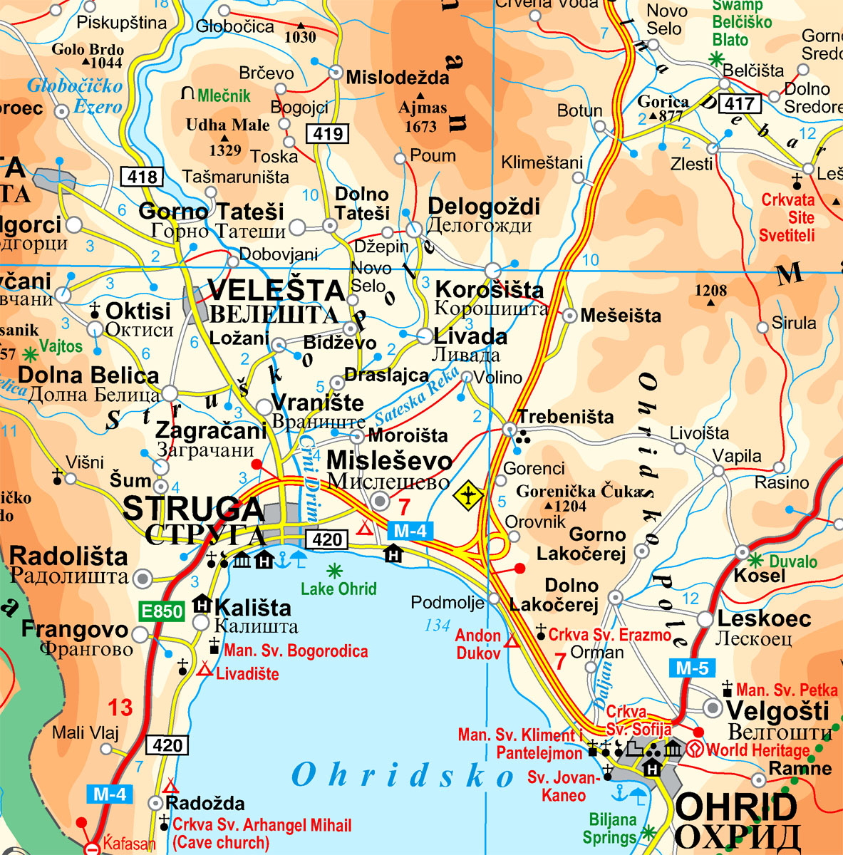 Macedónia térképminta