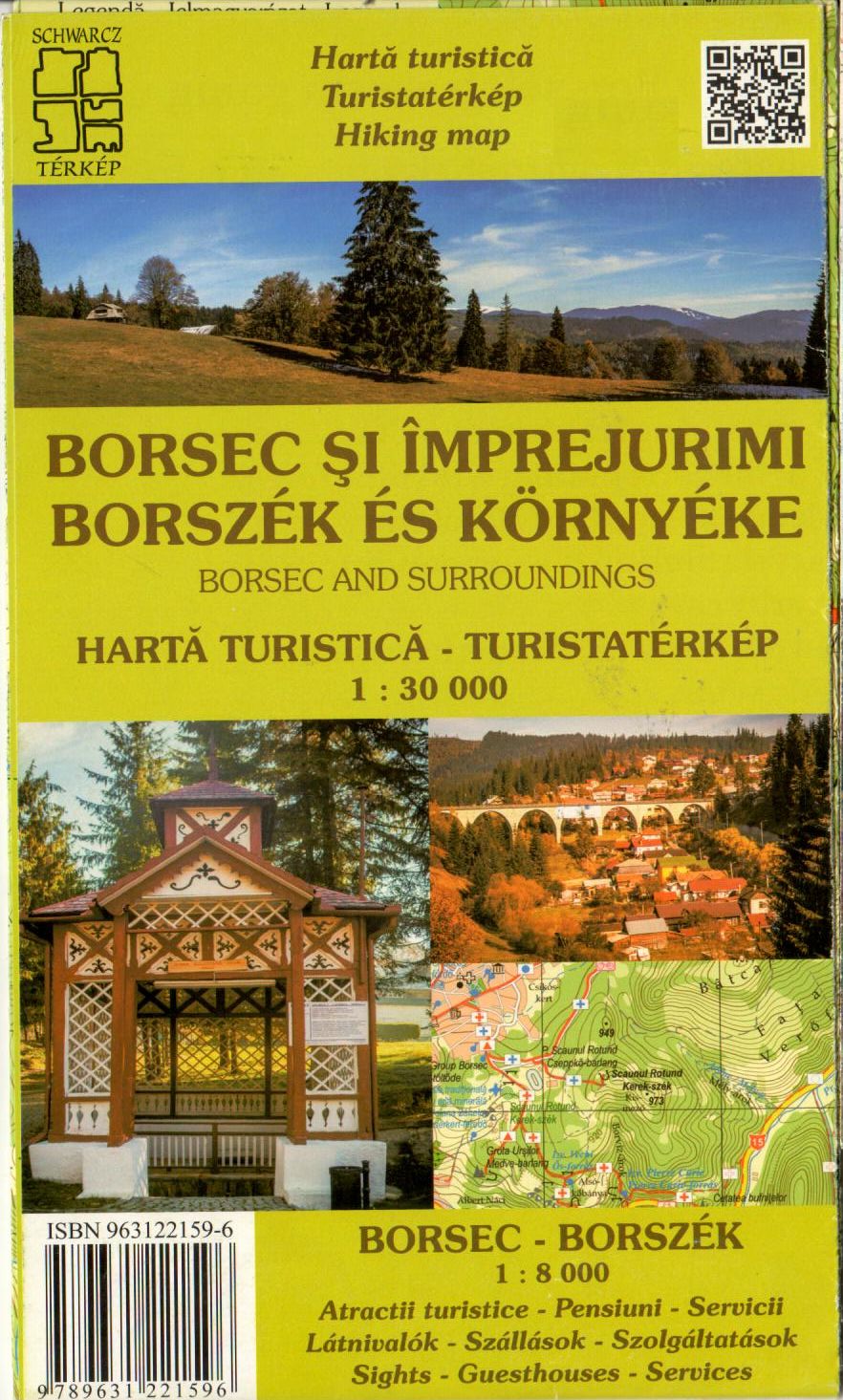 With a city map of Borsec 1:8.000 