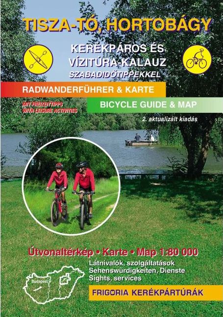 Spiral bound atlas with biking, watersport and horse-riding information in 3 languages (Hungarian, English, German) More than 100 biking routes, 22 water-tour routes