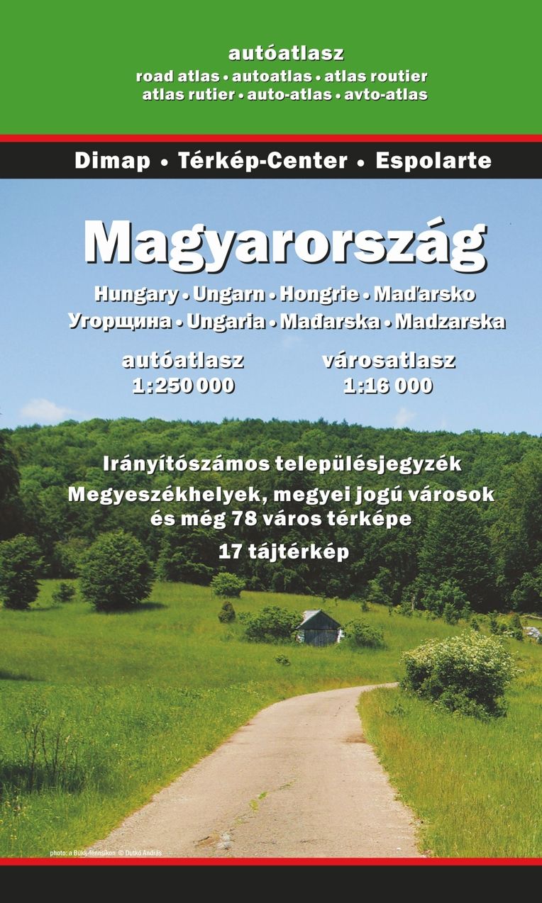 The most detailed atlas of Hungary incl. 100 city maps, 15 tourist maps, index with postal area codes