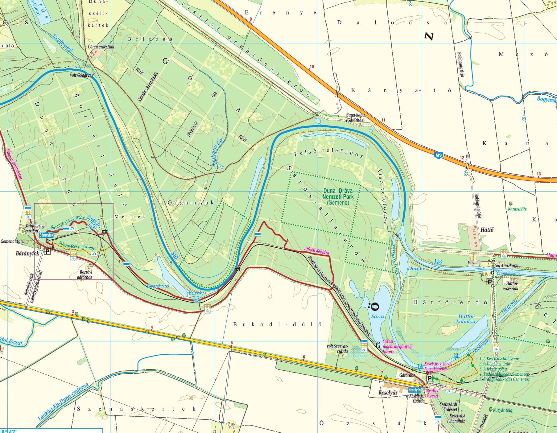 Szekszárd/Gemenc sample map: Bárányfok