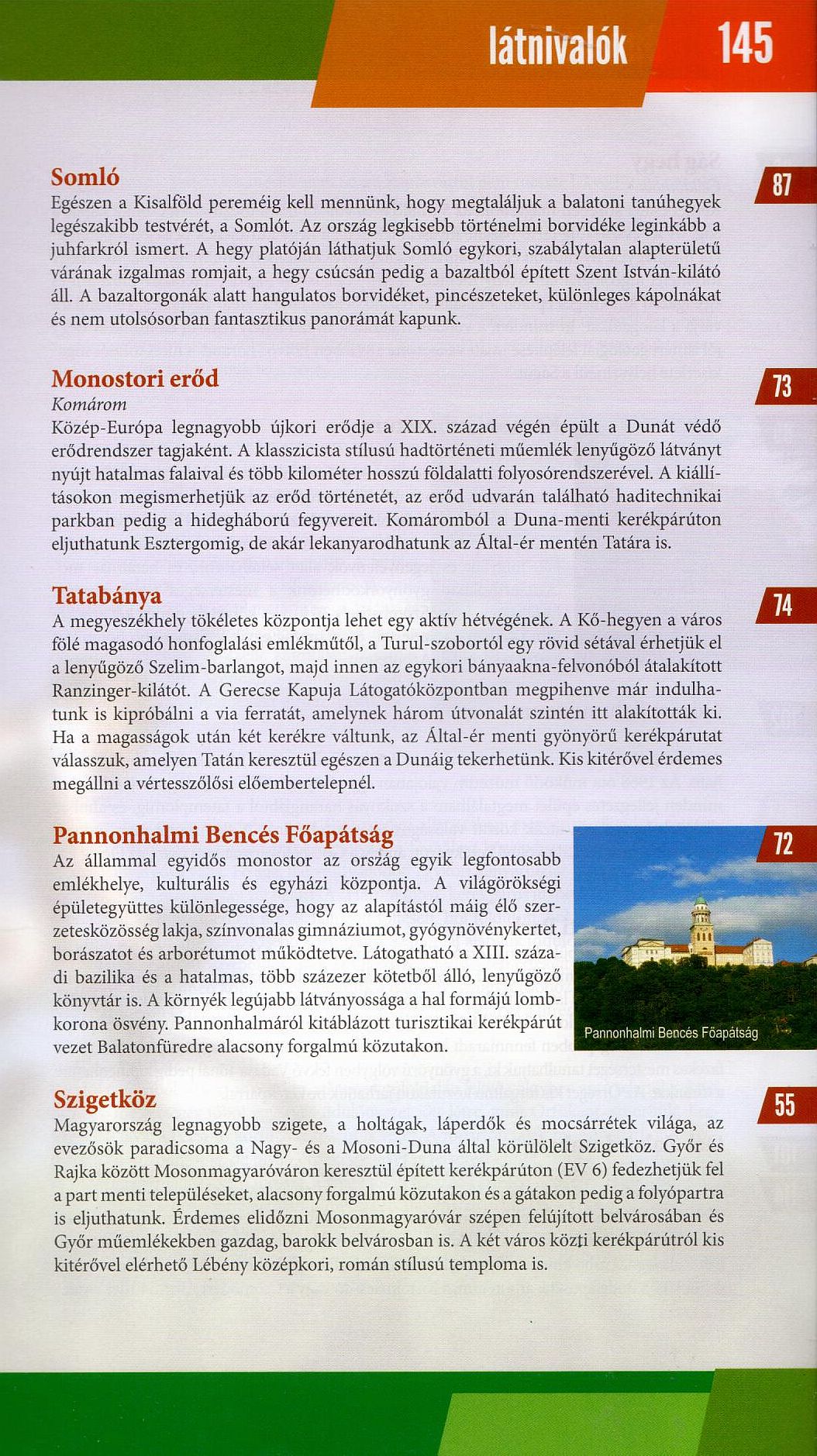 Hungary cycling guide/atlas: sample text page 2