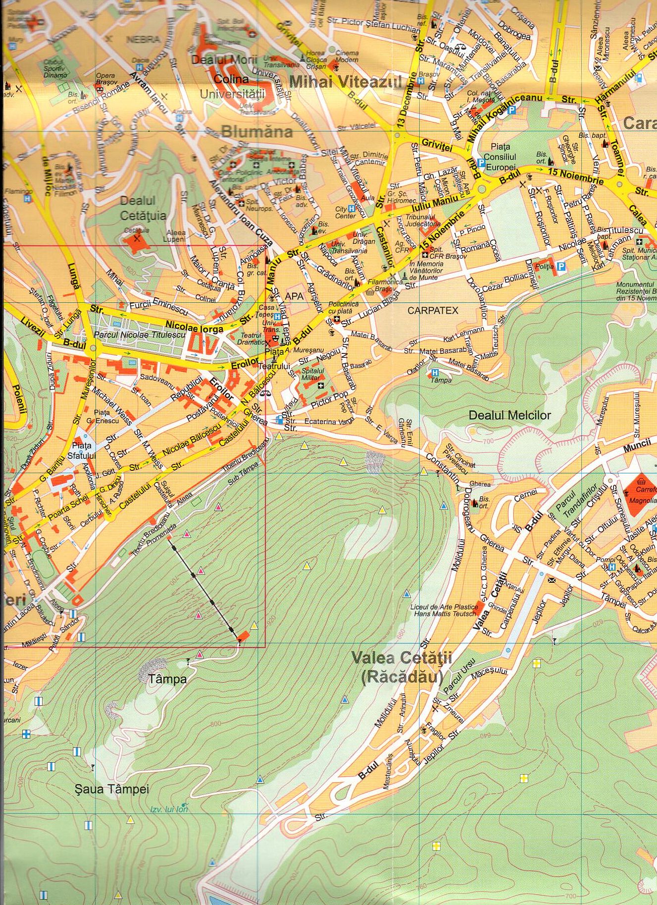 Brasov 1:15.000 sample map