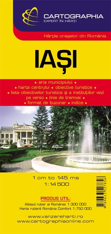  Iasi city map with index of streets and sights