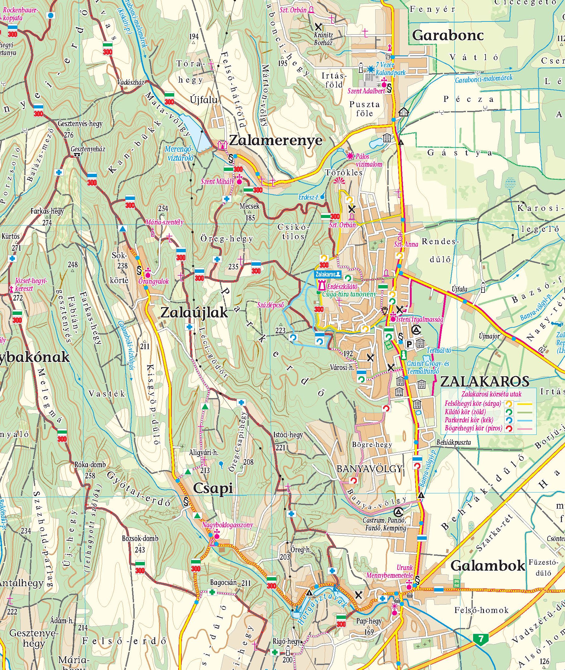 Zala-hills (South) sample map 1:50.000