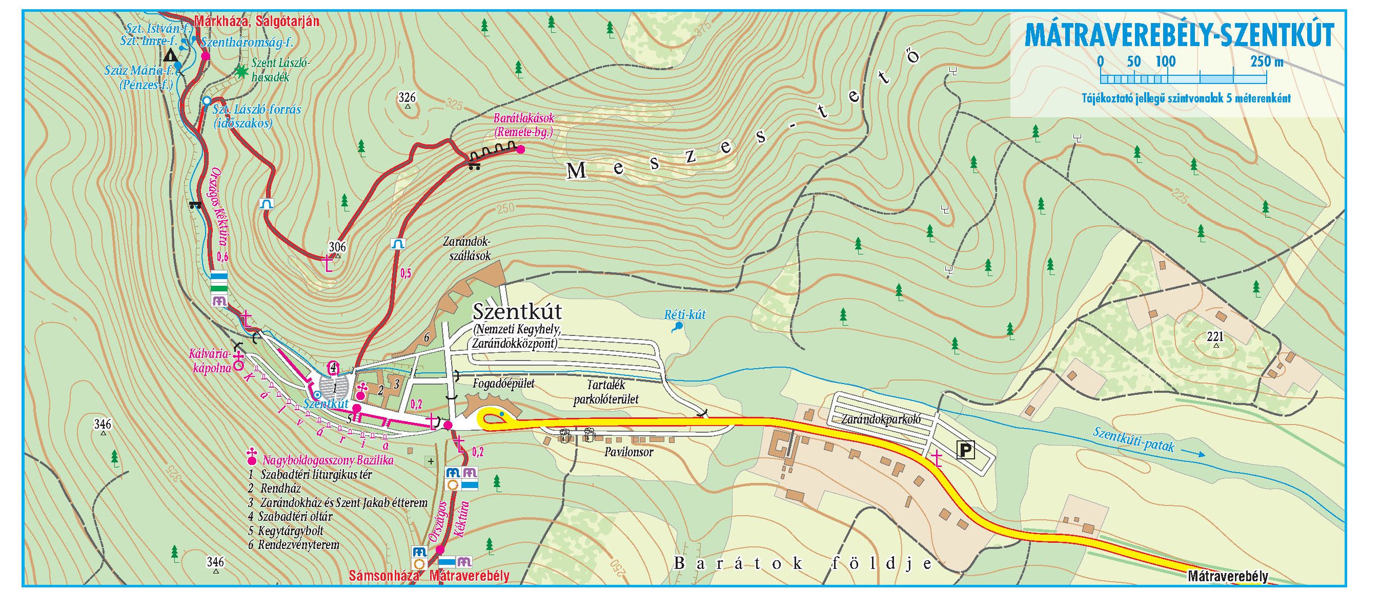 Cserhát: sample map Szentkút