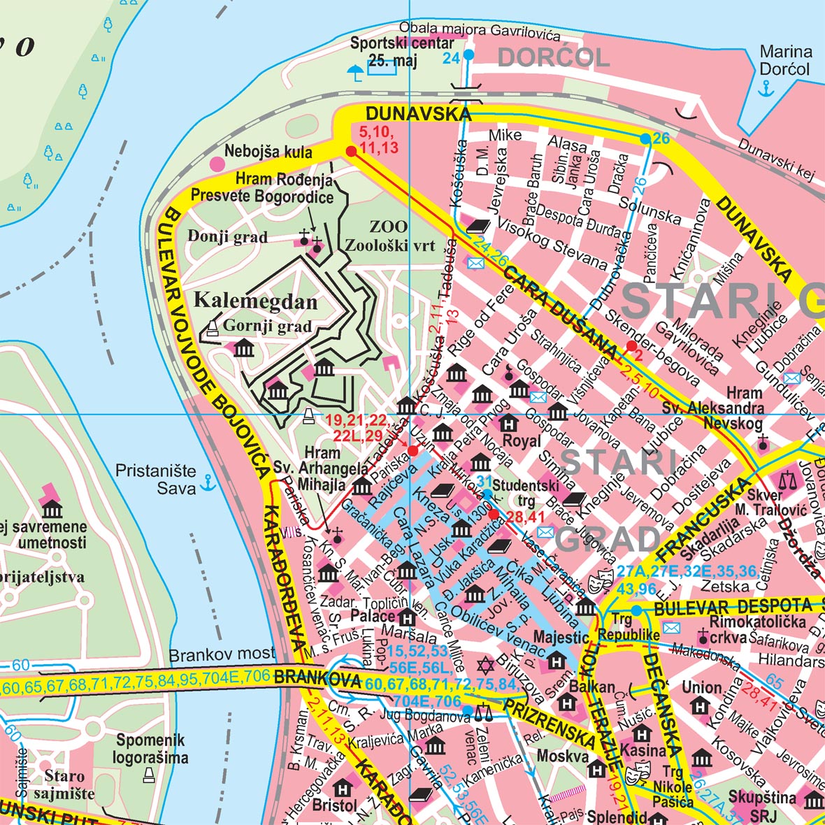 Belgrade sample map