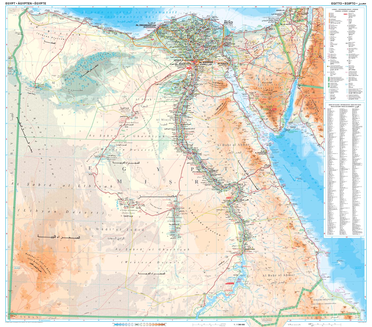 Egypt overview map