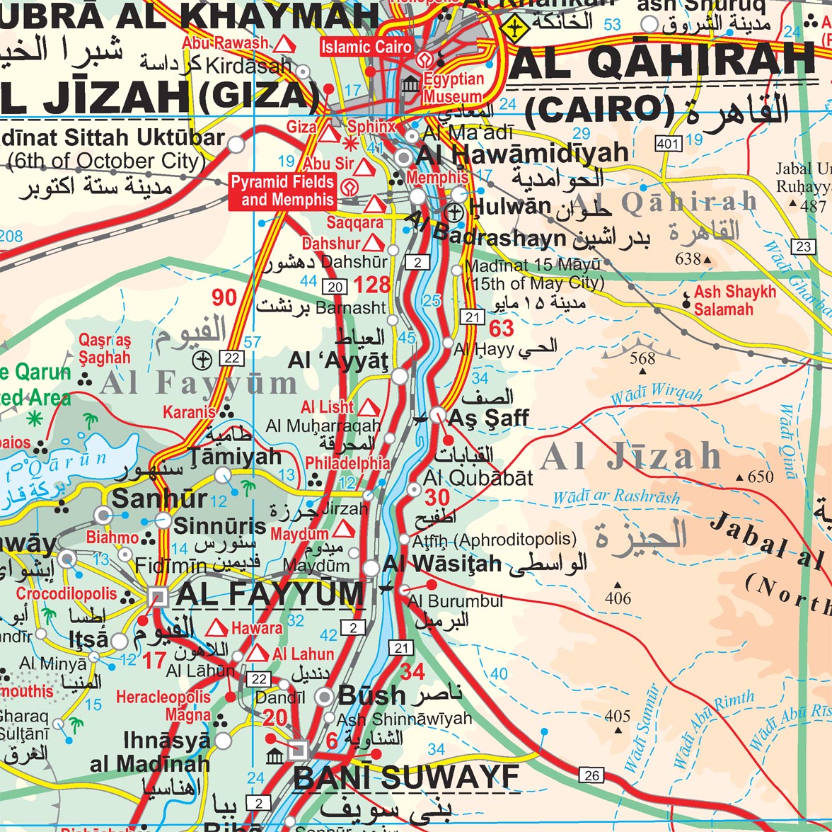 Egypt map sample