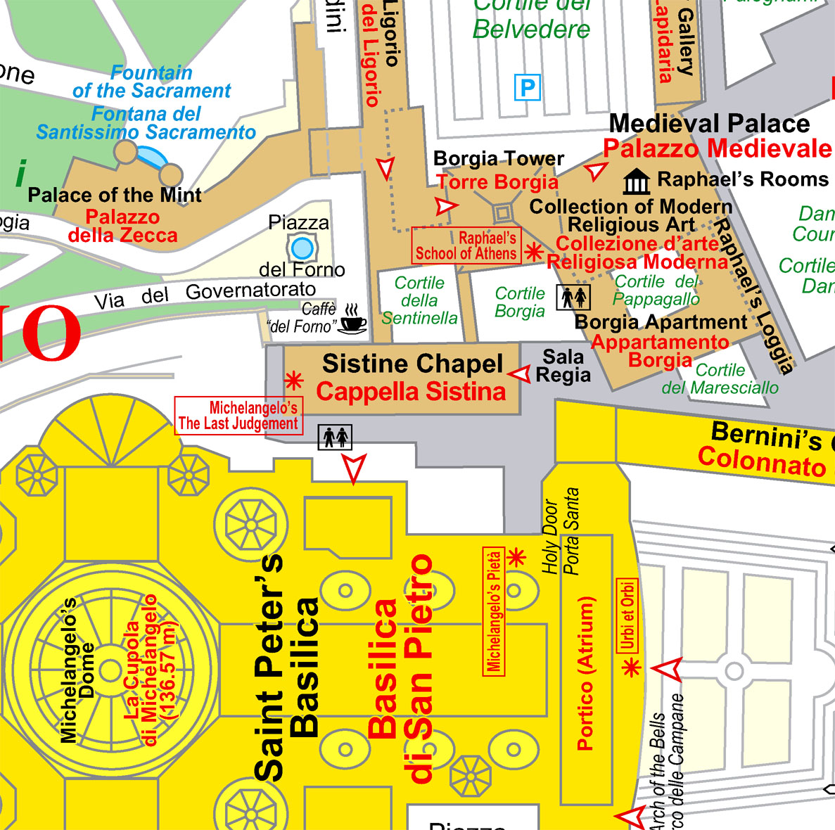 Vatican térkép minta