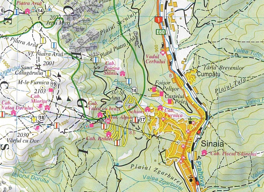 Carpathians bend sample map