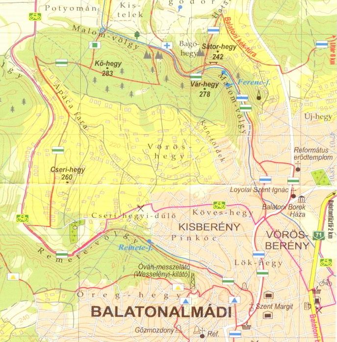 Balaton riviera: environs of Balatonalmádi