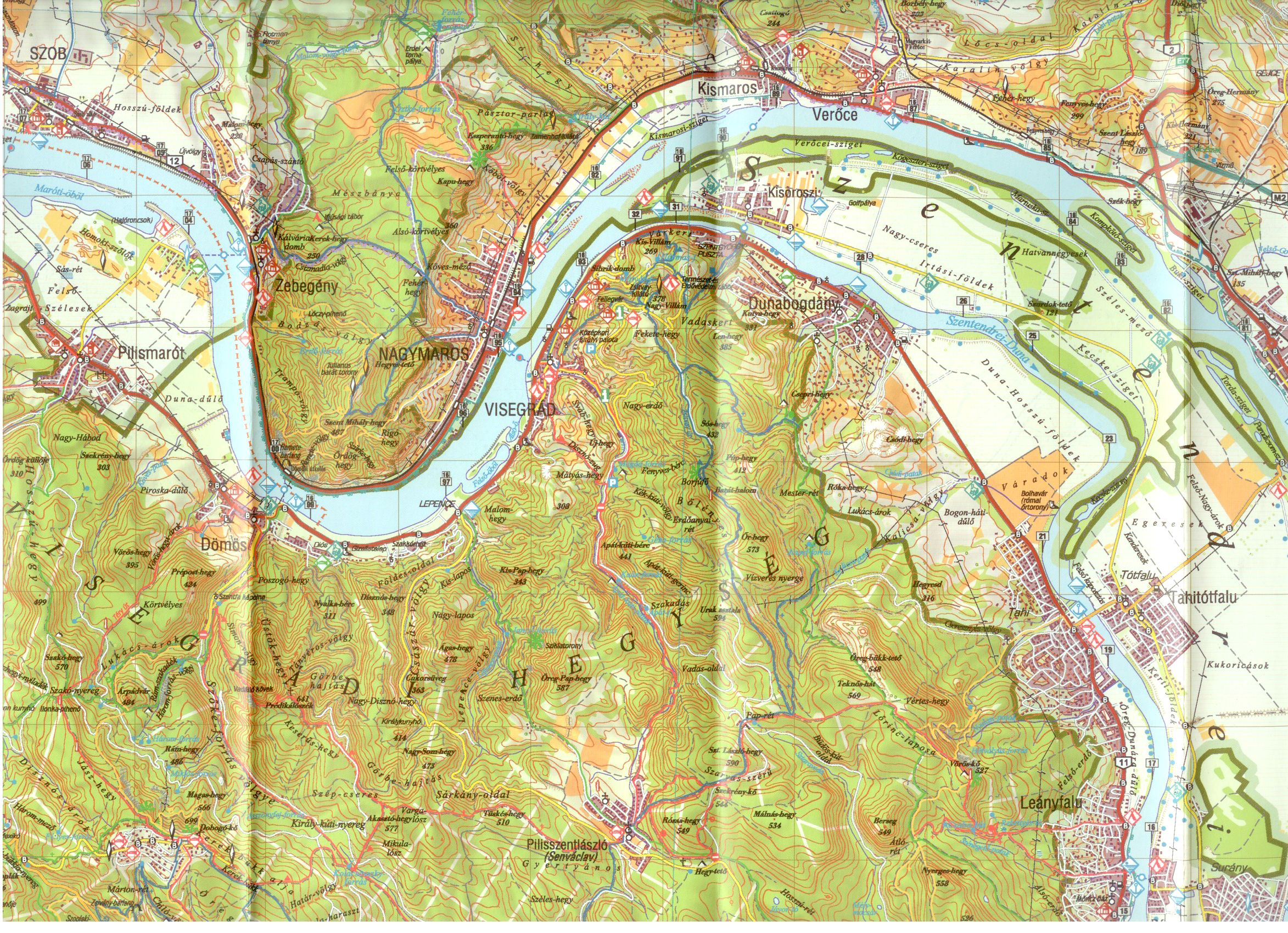 Danube-Ipel (Ipoly) NP map sample