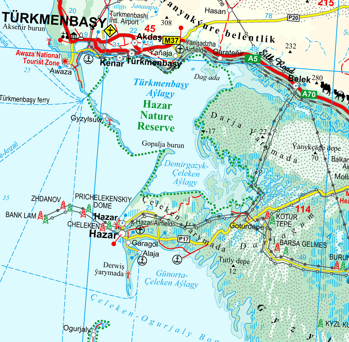 Turkmenistan sample map