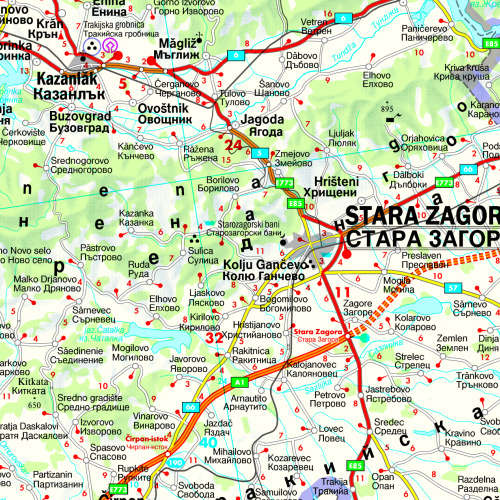 Bulgaria map sample