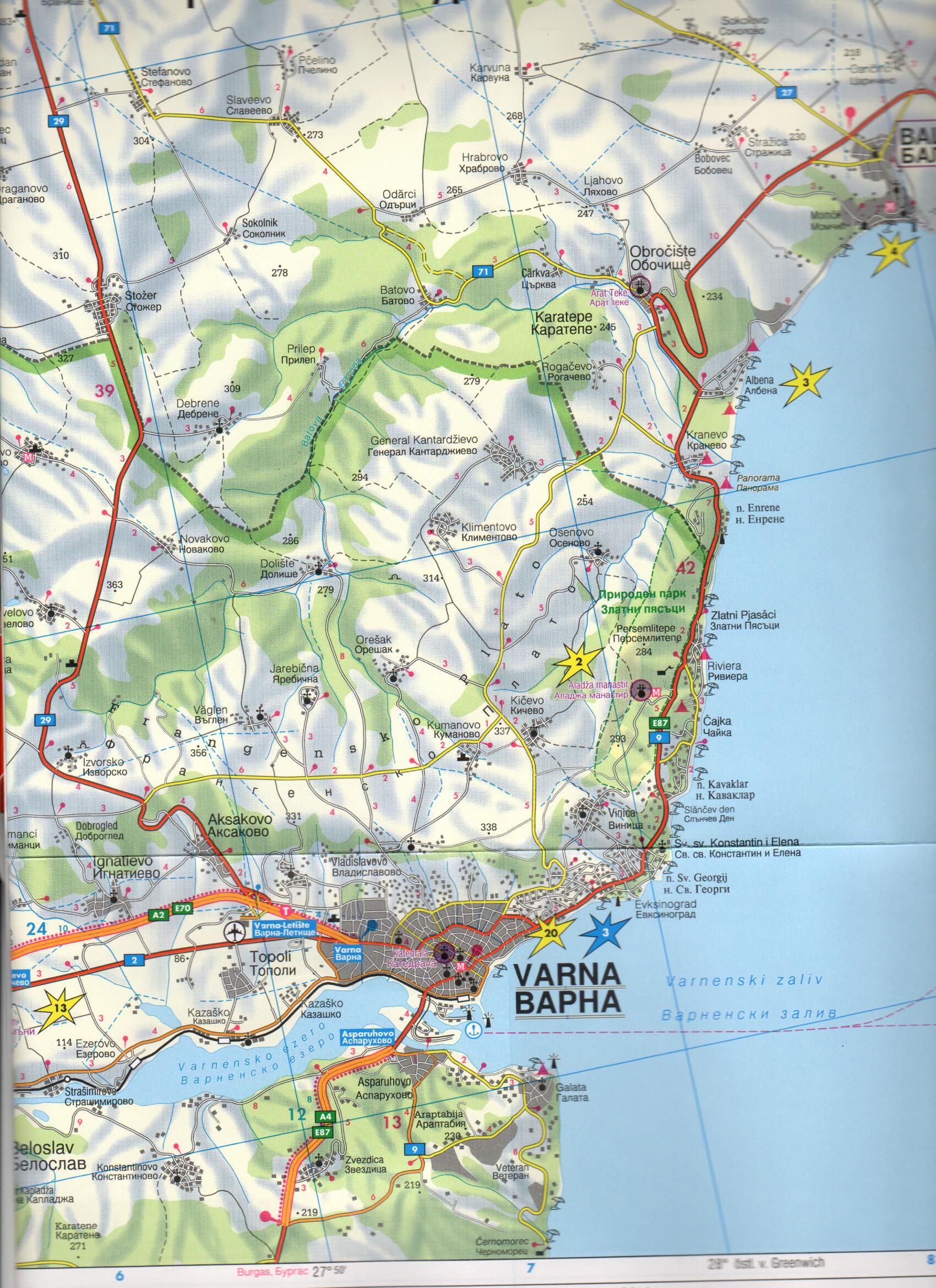 Black sea coast map sample