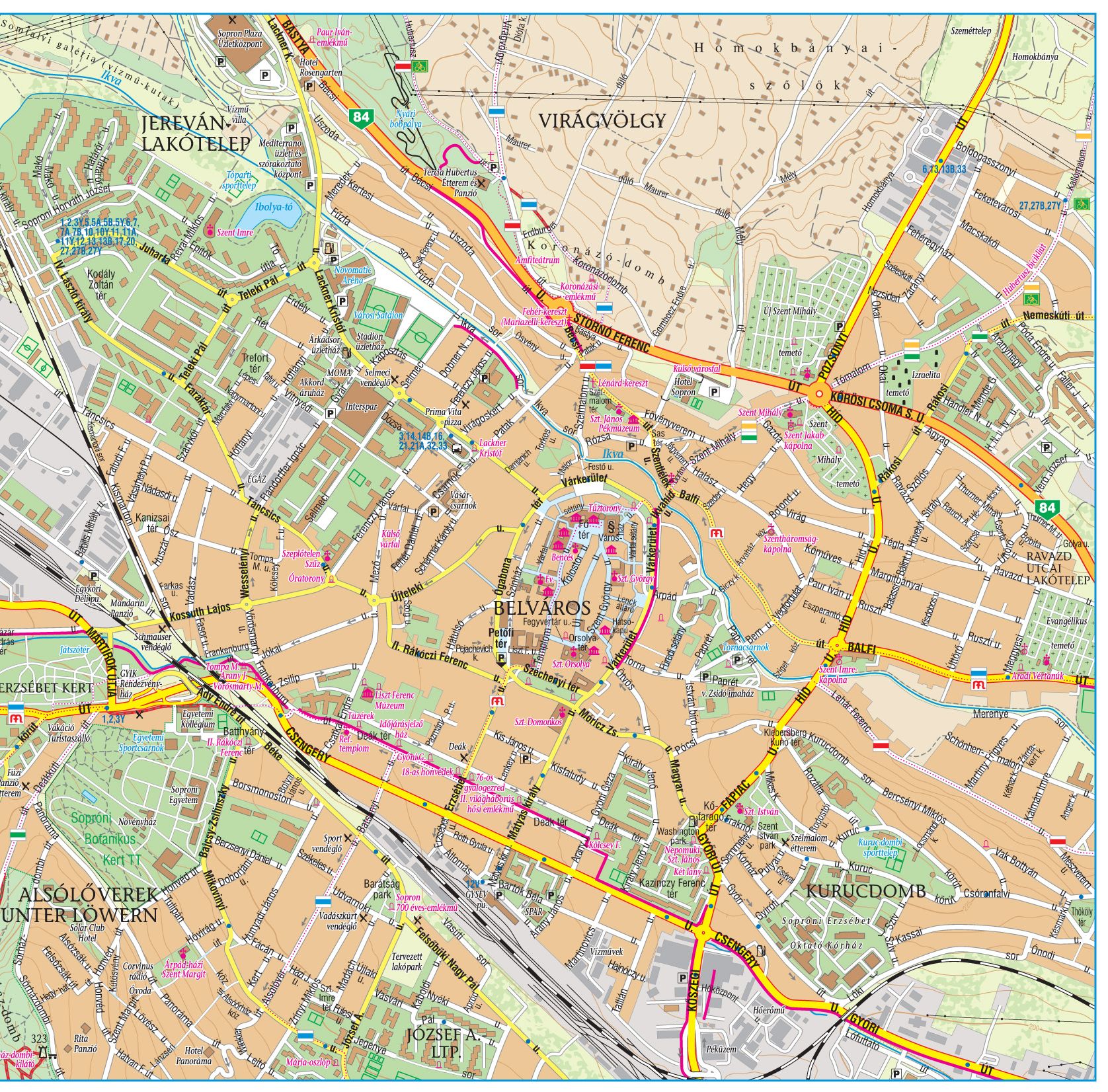 Sample city map 1:12.500