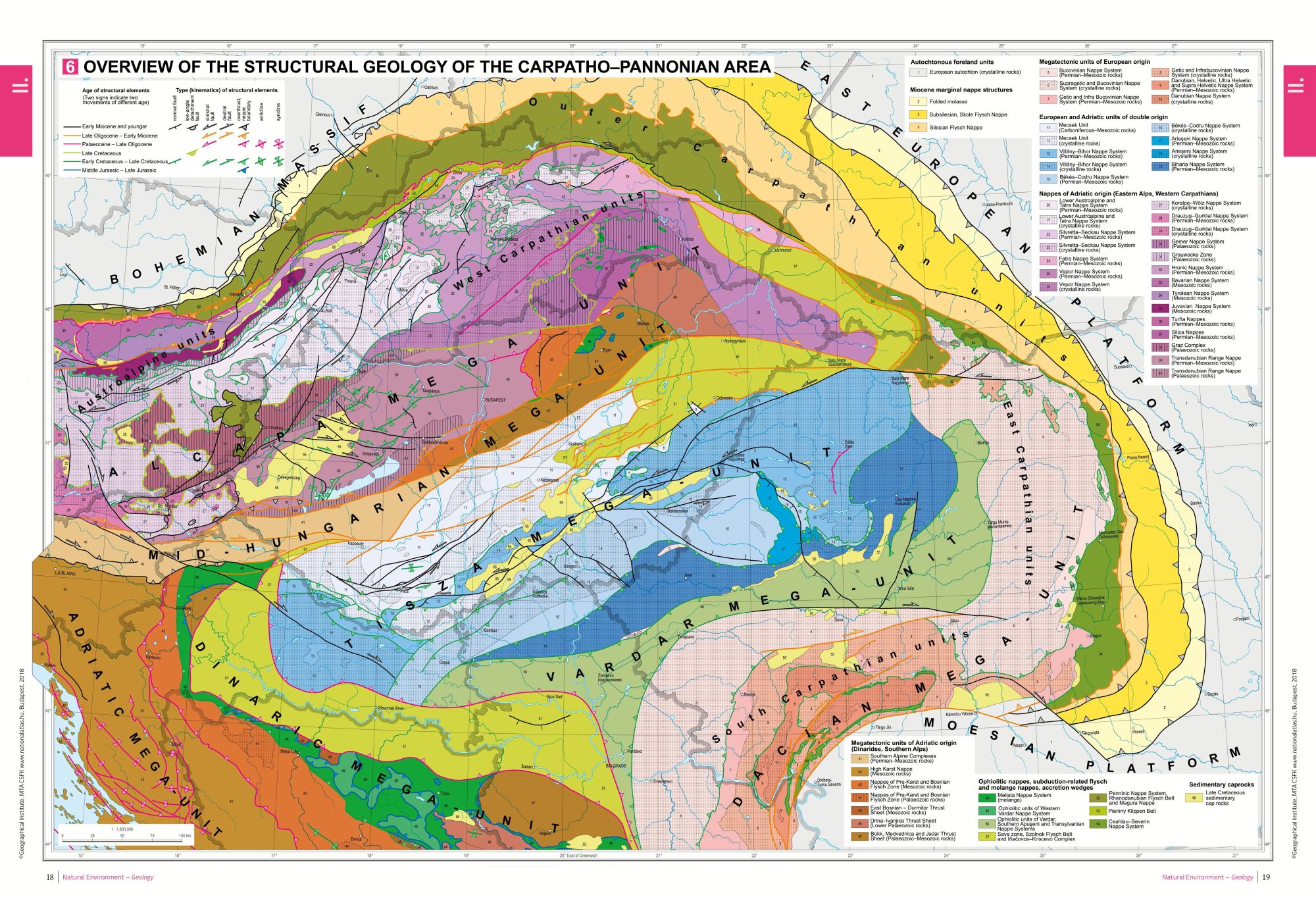 National Atlas of Hungary Vol. 2: sample geology