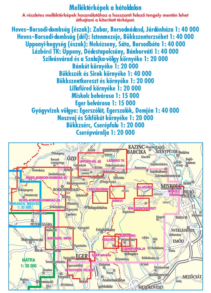 Overview map of the Bükk area