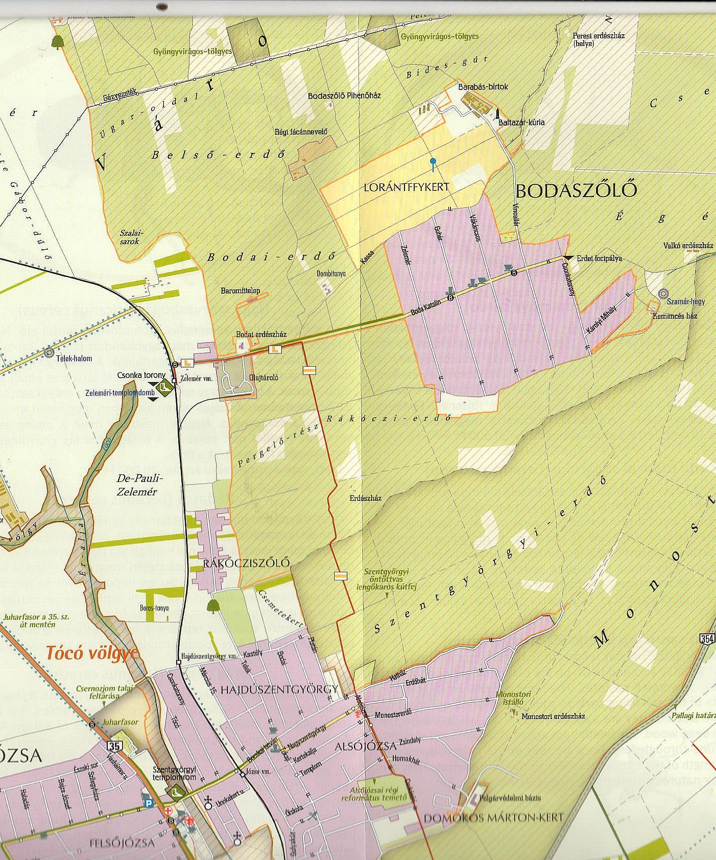 Debrecen-Nagyerdő: sample map