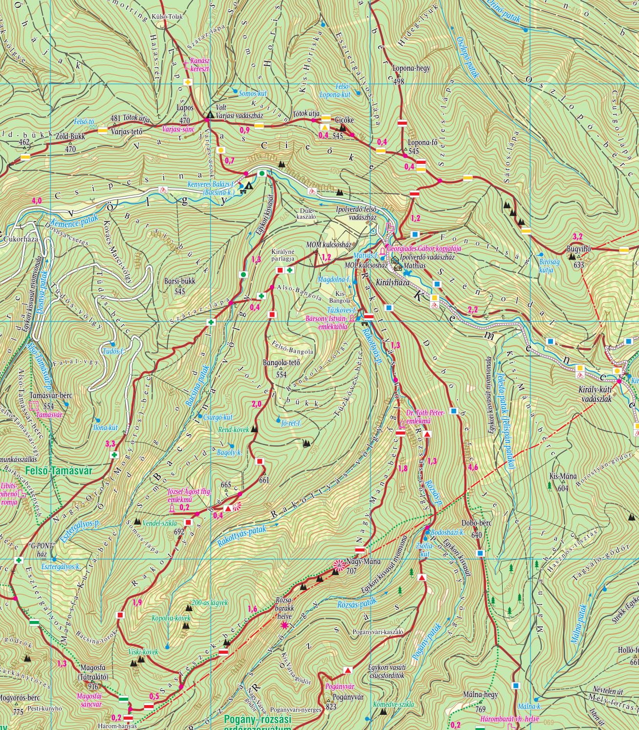 Börzsöny: sample map 1:30.000
