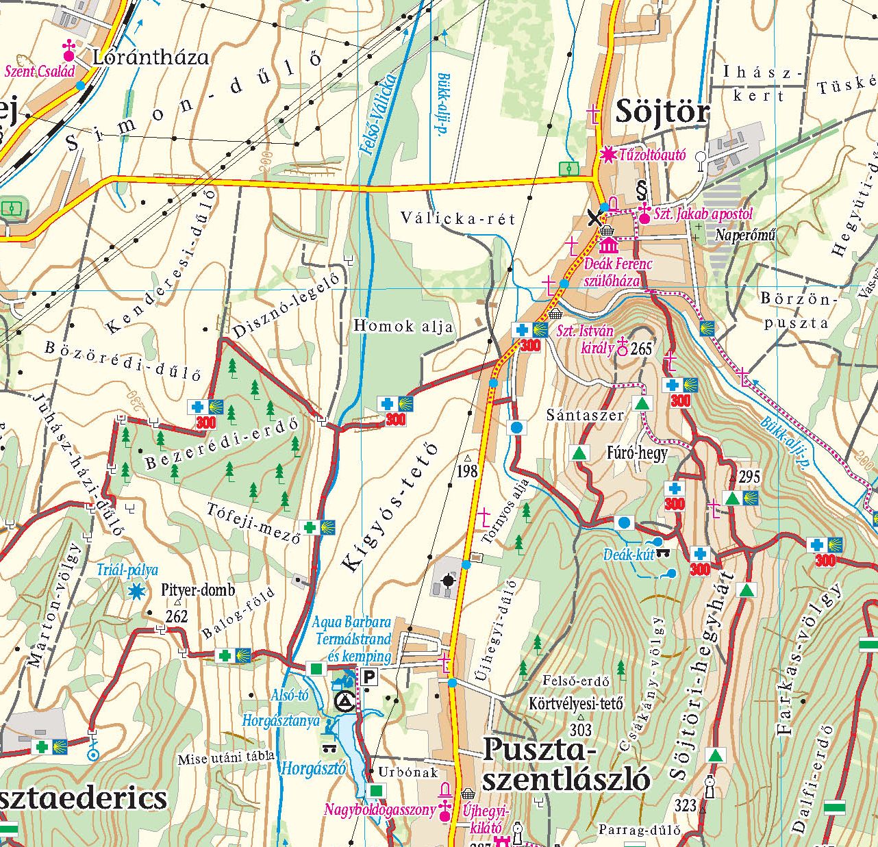 Zala hills (North), Göcsej sample map 1:50.000