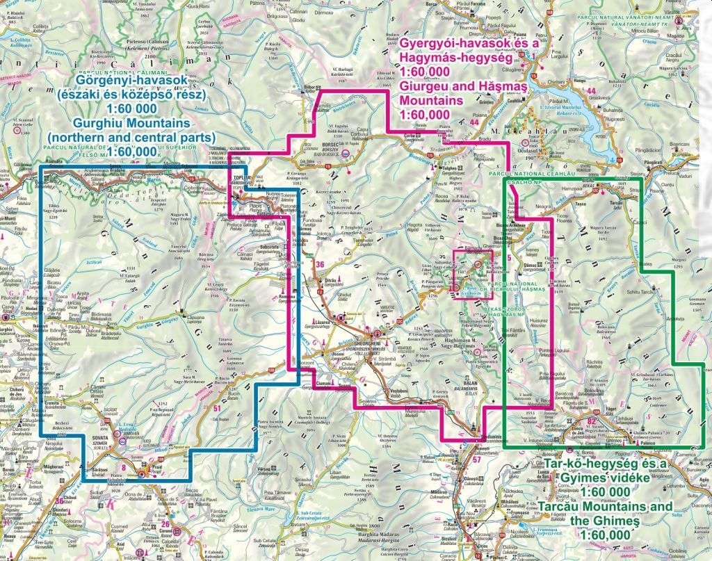 Giurgeu & Hasmas overview map