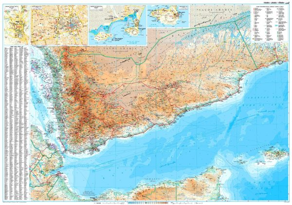 Jemen áttekintő térkép