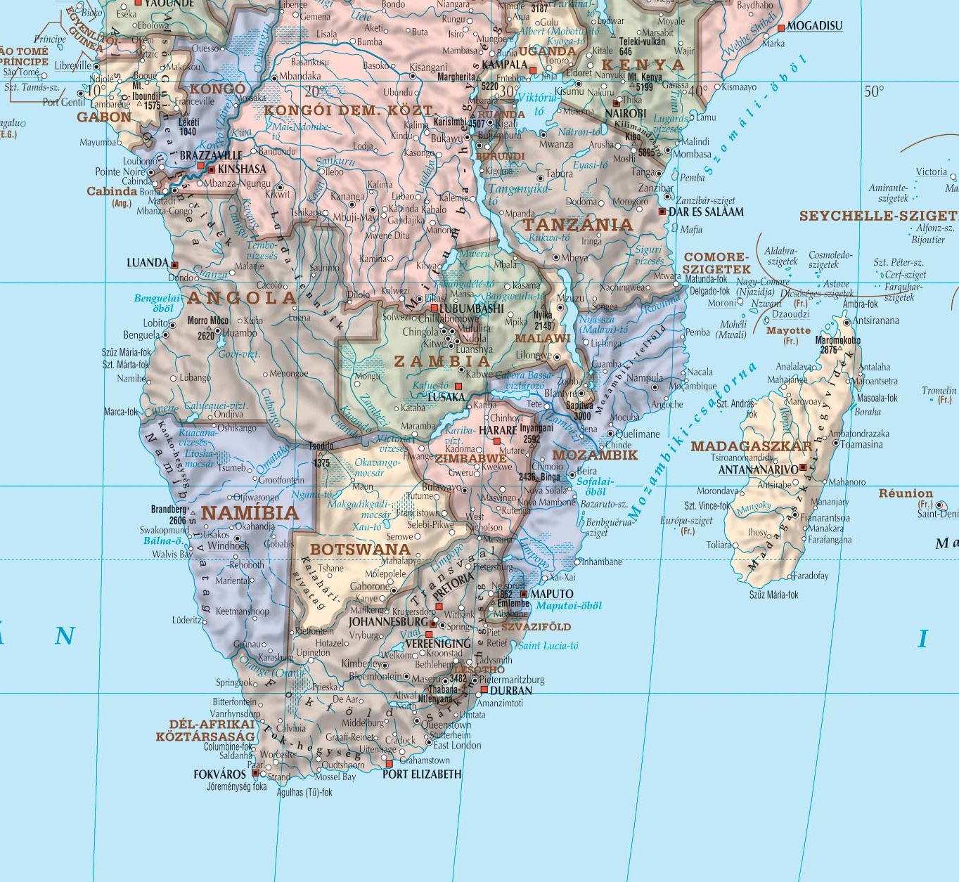 Világtérkép: Afrika minta