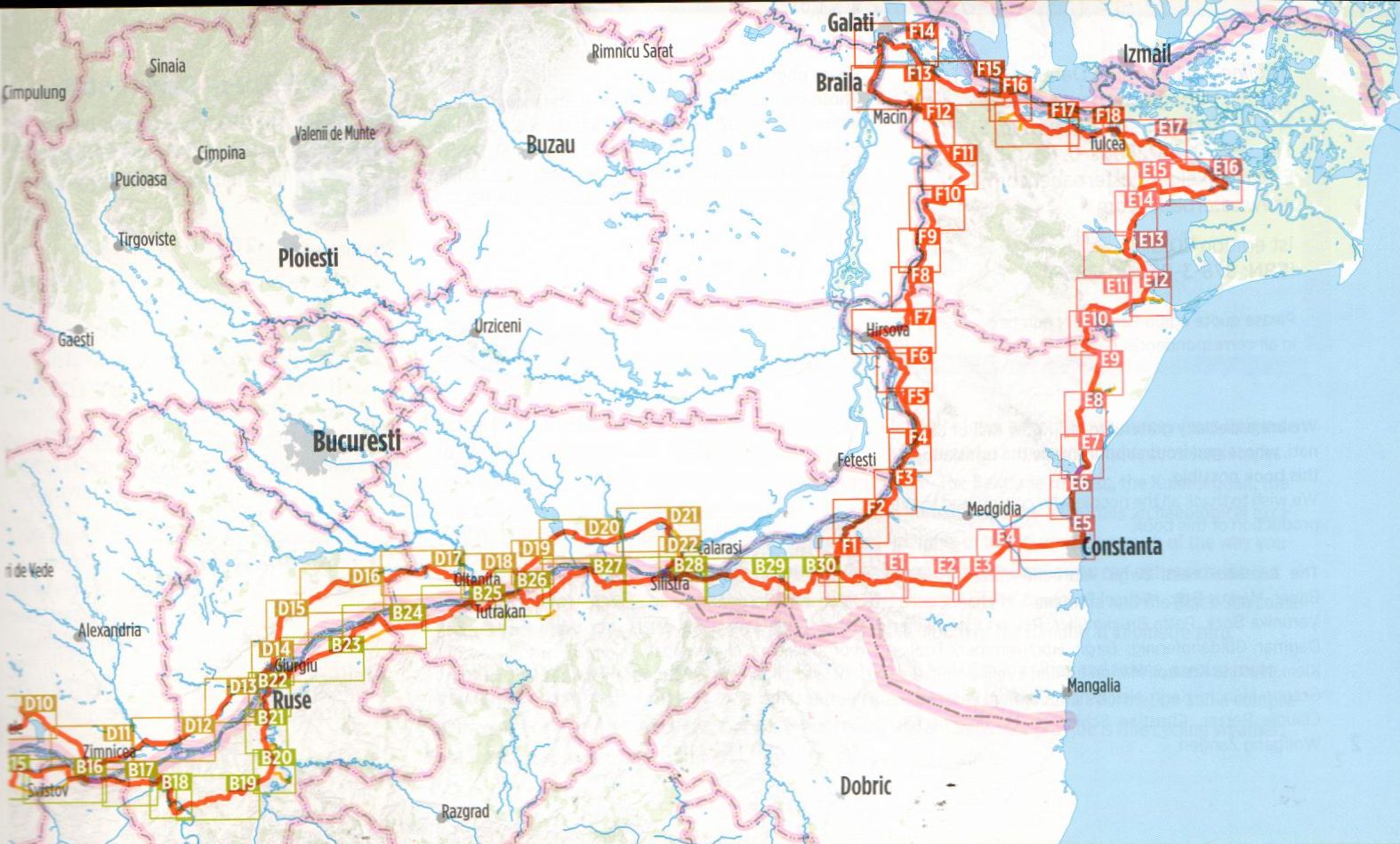 Duna-menti kerékpárút 5.: Áttekintő térkép