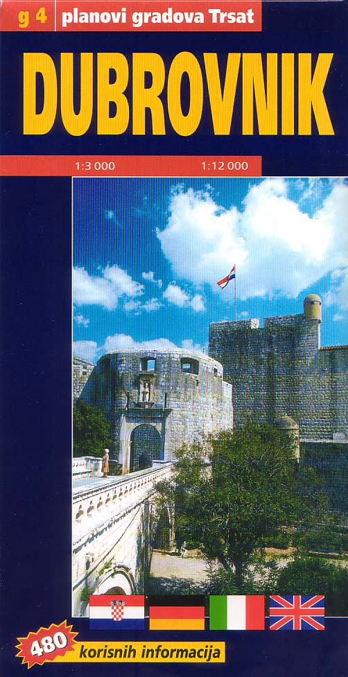  Dubrovnik várostérkép  utcajegyzékkel, melléktérképekkel (2006)