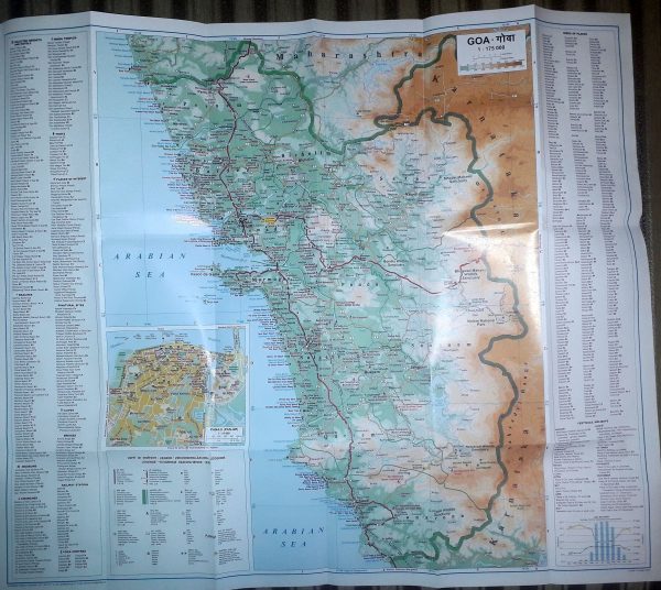 A Goa térkép által lefedett terület