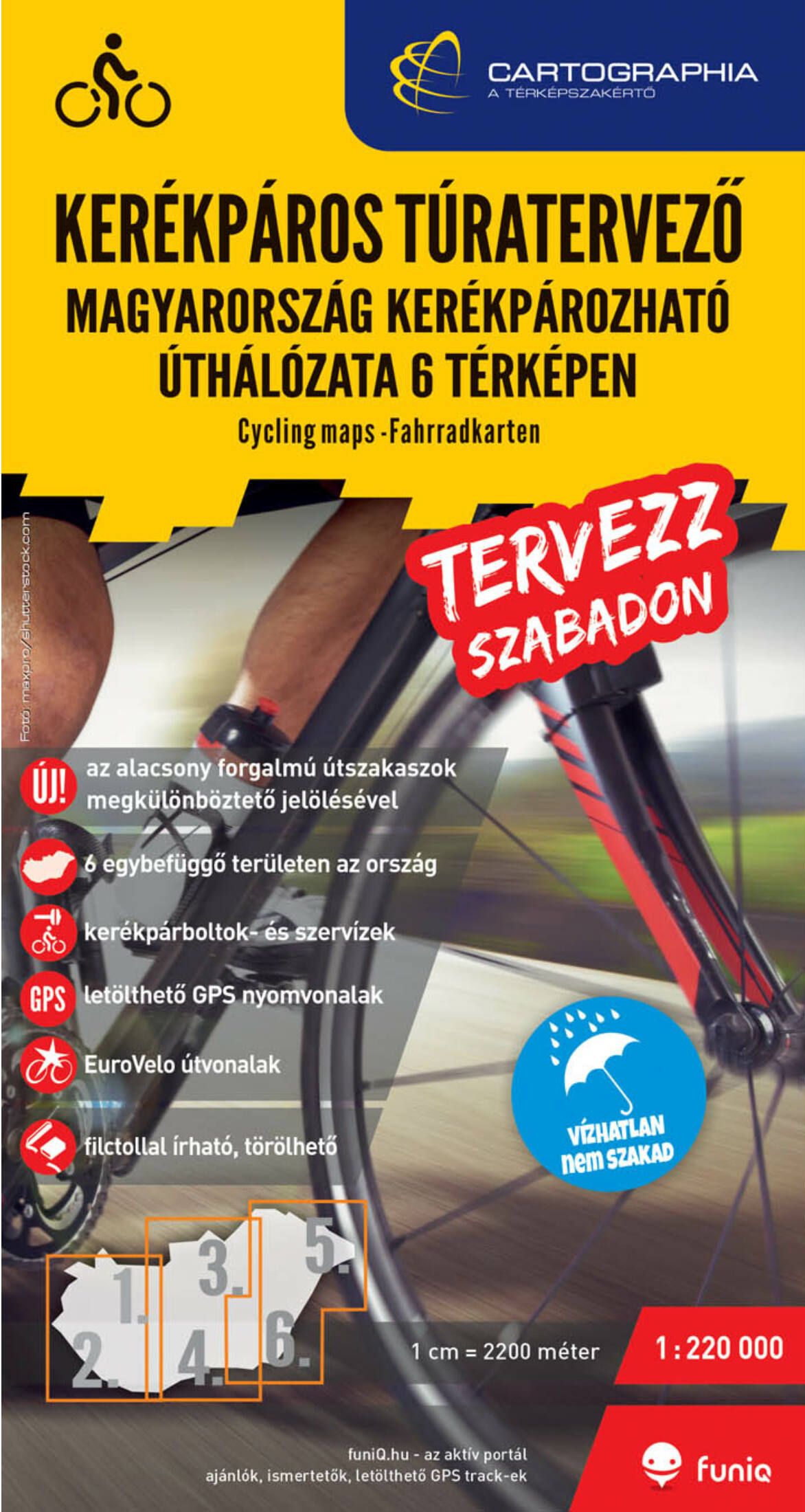 Magyarország kerékpáros túratervező térképe