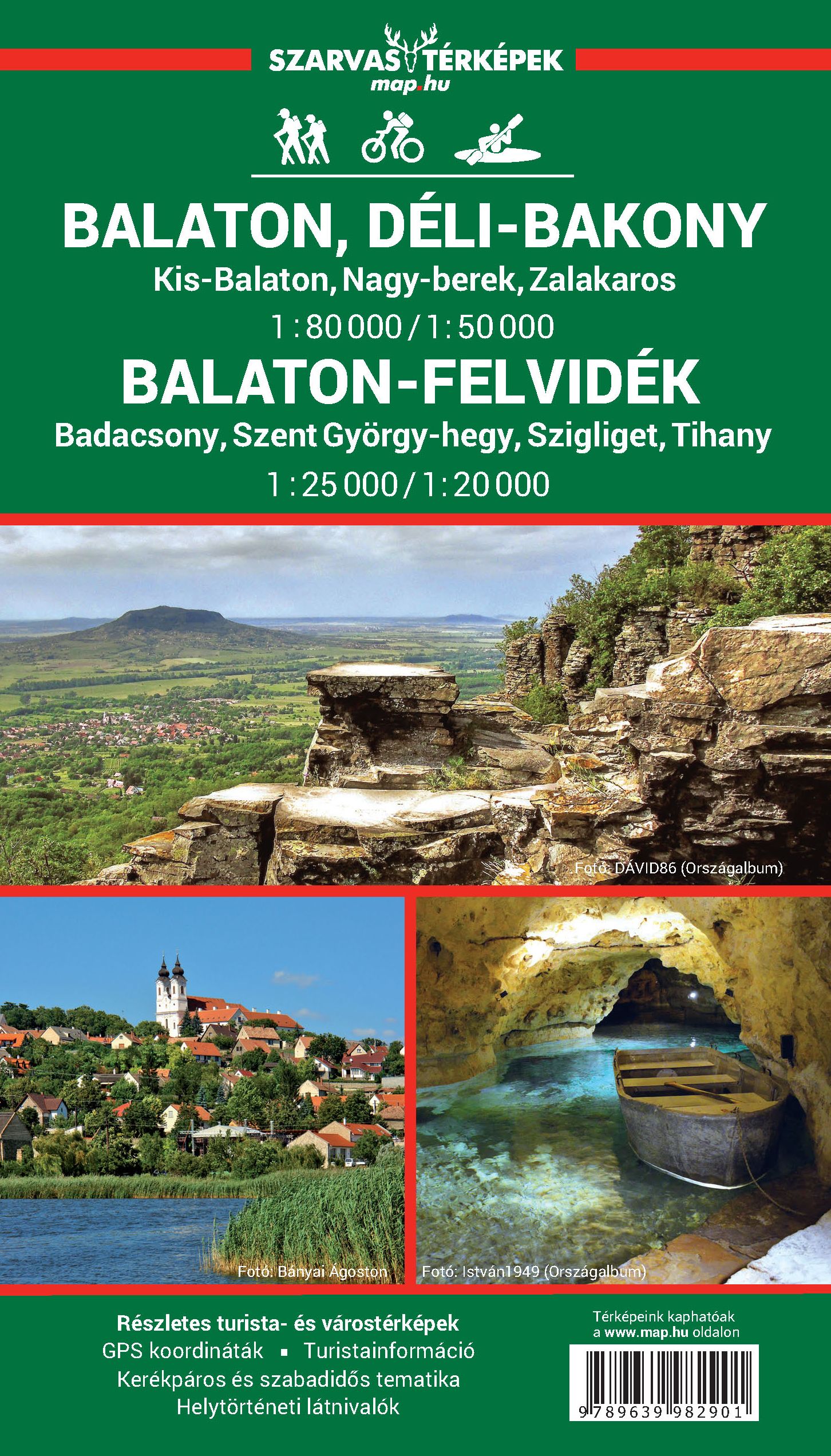 Részletes Balaton-felvidék térkép 1:25.000