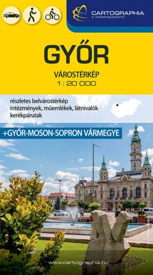 Győr várostérkép + GyőMoSo megye térkép